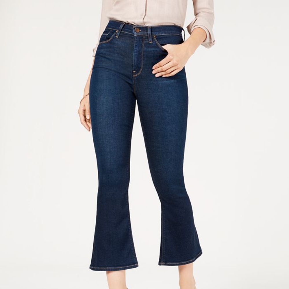 Hudson Holly Skeptical High Rise Crop Flare Jeans